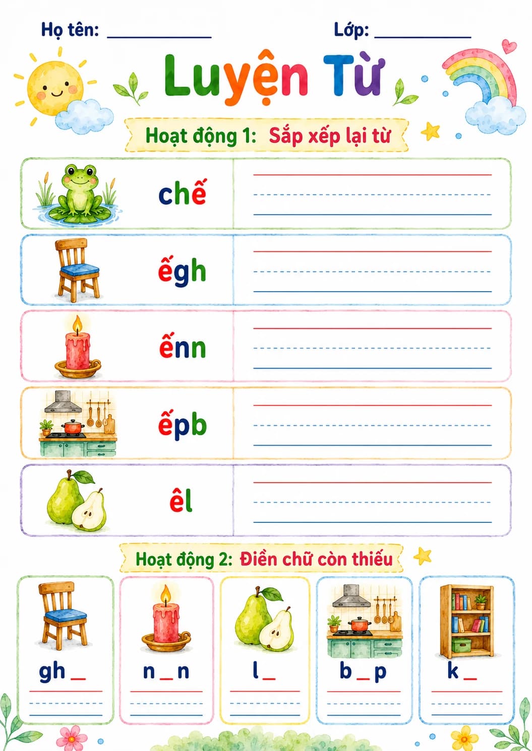 Vietnamese Letter E Circumflex Phonics Worksheets Pack page 4 printable worksheet preview