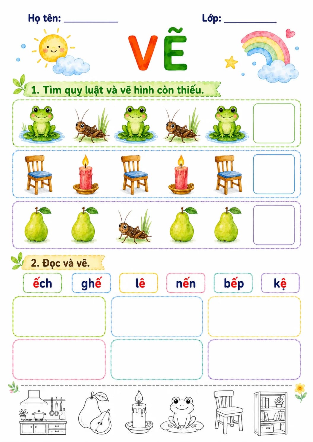 Vietnamese Letter E Circumflex Phonics Worksheets Pack page 10 printable worksheet preview