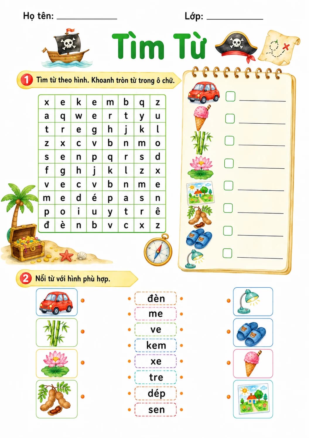 Vietnamese Letter E Phonics Worksheets Pack page 10 printable worksheet preview
