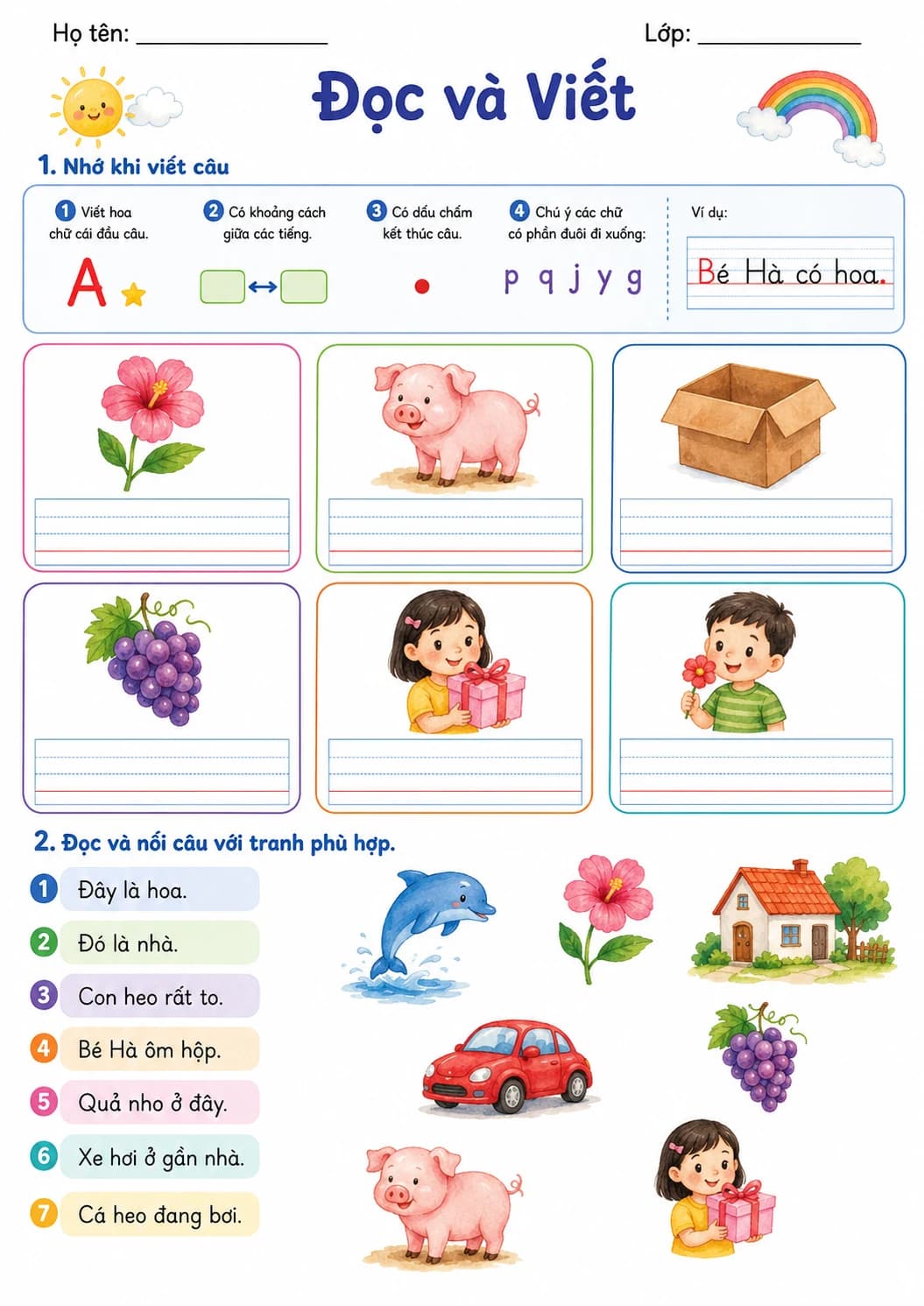 Vietnamese Letter H Phonics Worksheets Pack printable worksheet pack preview from KiwiBee
