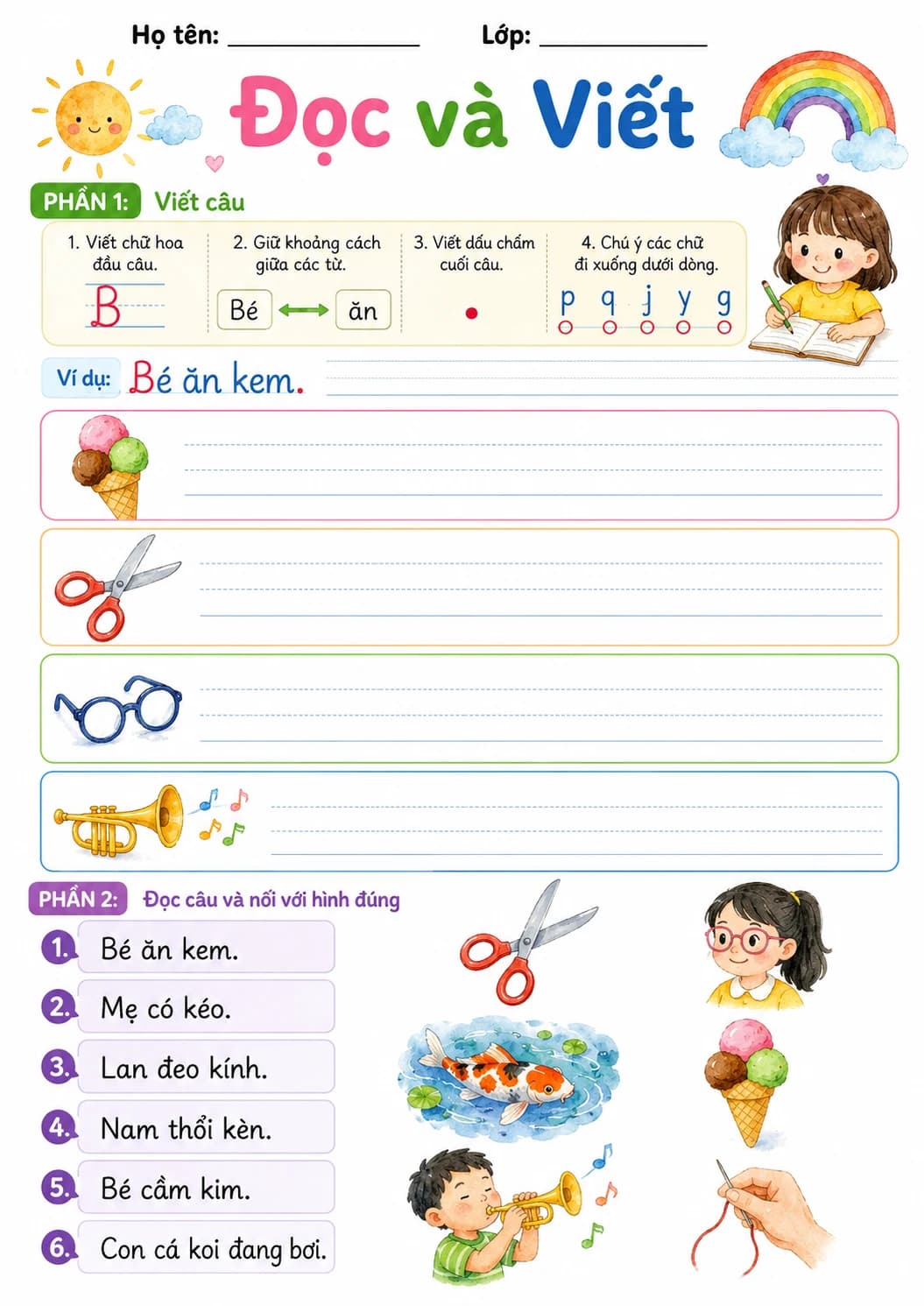 Vietnamese Letter K Phonics Worksheets Pack page 9 printable worksheet preview