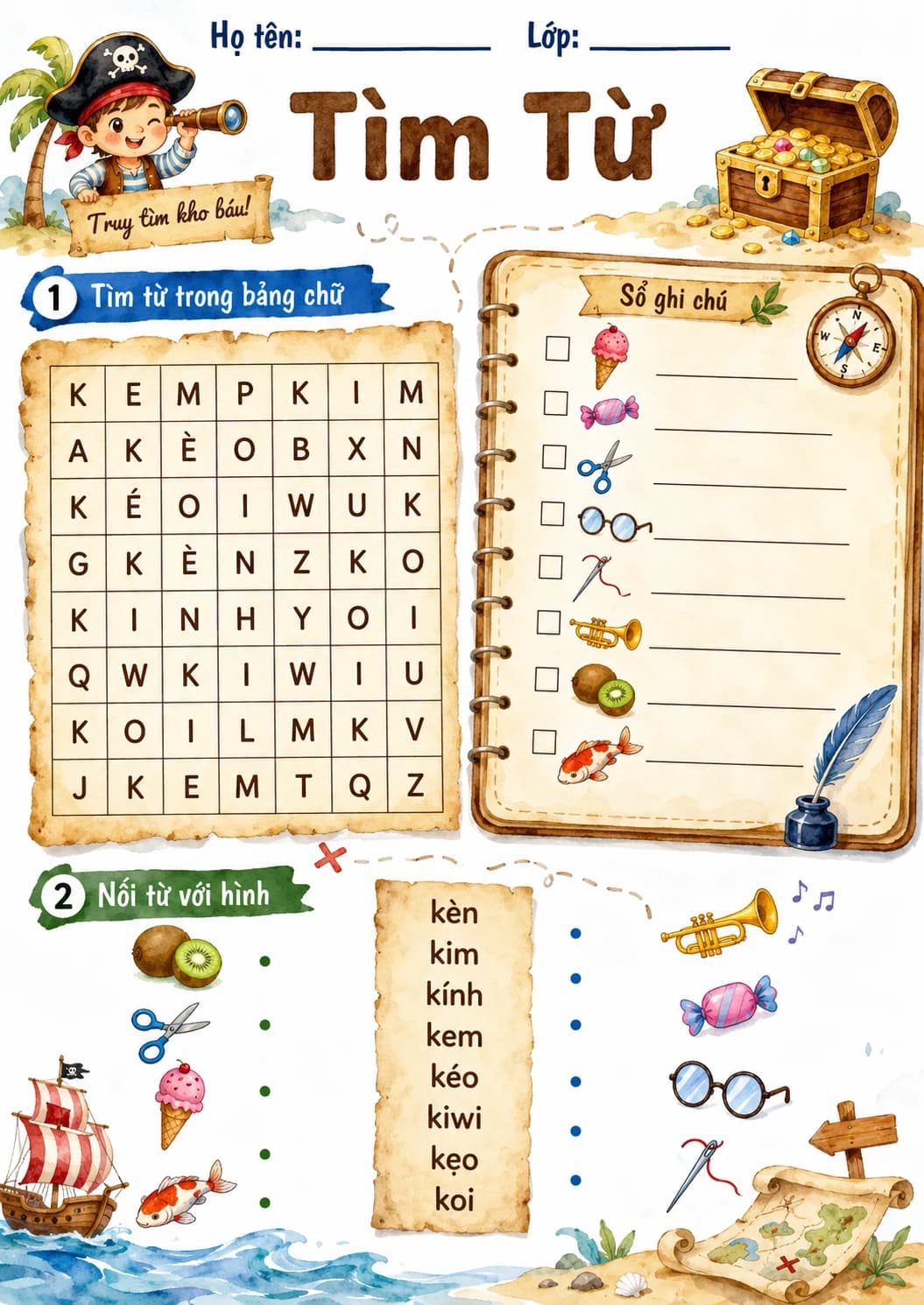 Vietnamese Letter K Phonics Worksheets Pack page 10 printable worksheet preview