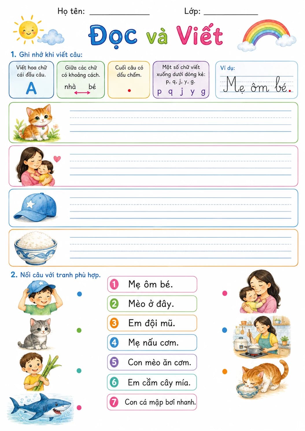 Vietnamese Letter M Phonics Worksheets Pack page 6 printable worksheet preview
