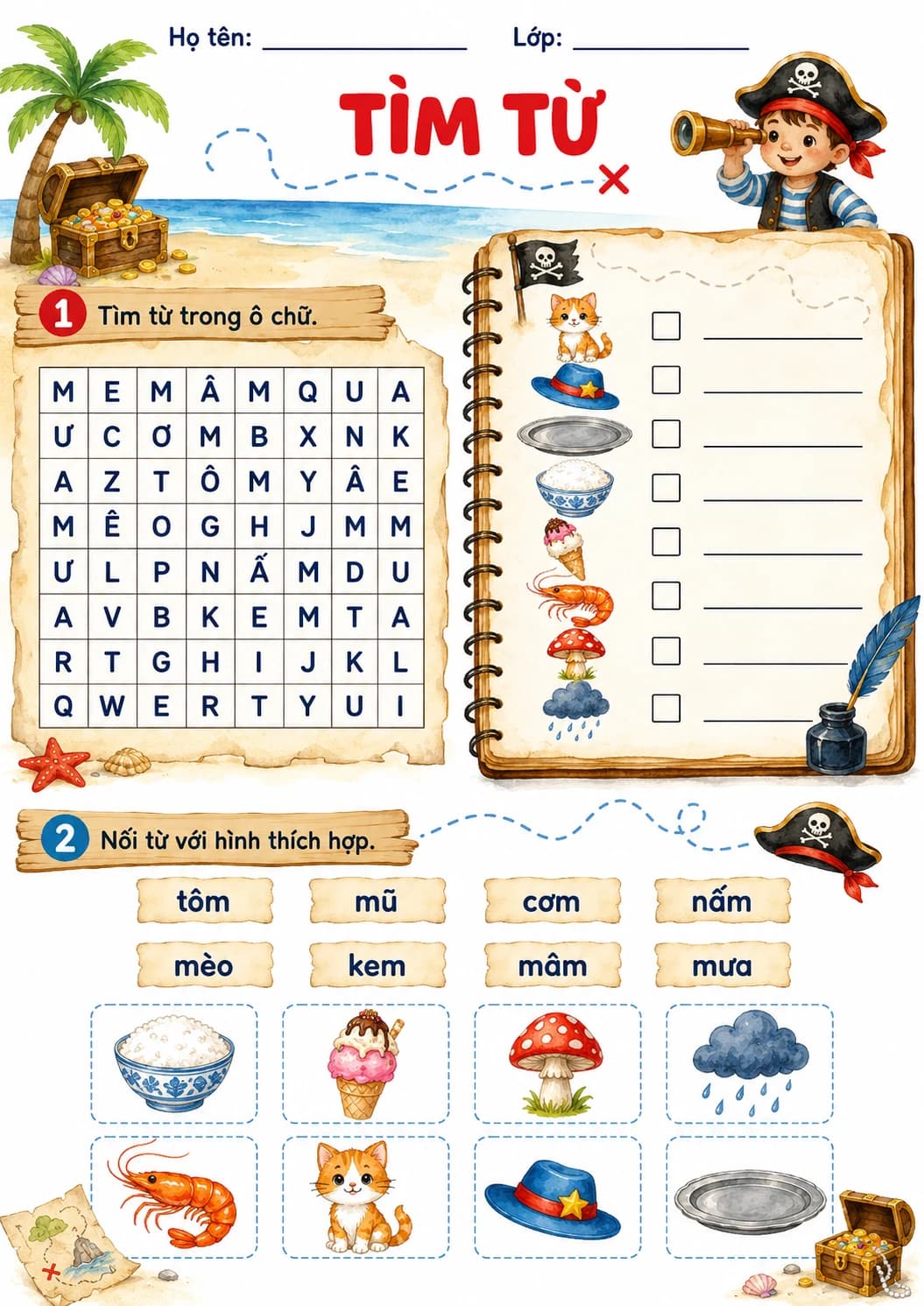 Vietnamese Letter M Phonics Worksheets Pack page 9 printable worksheet preview
