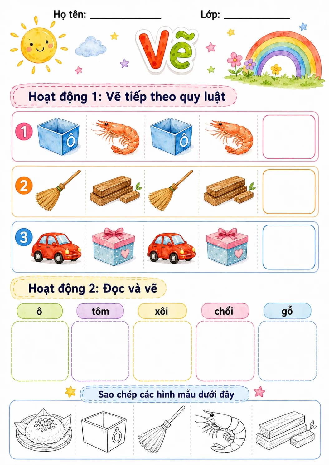 Vietnamese Letter O Circumflex Phonics Worksheets Pack page 8 printable worksheet preview