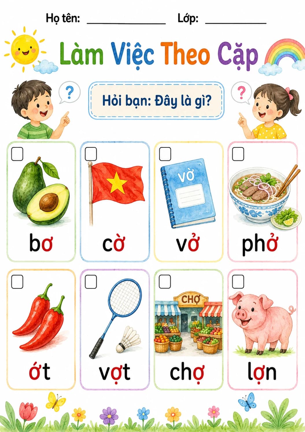 Vietnamese Letter O Horn Phonics Worksheets Pack page 3 printable worksheet preview