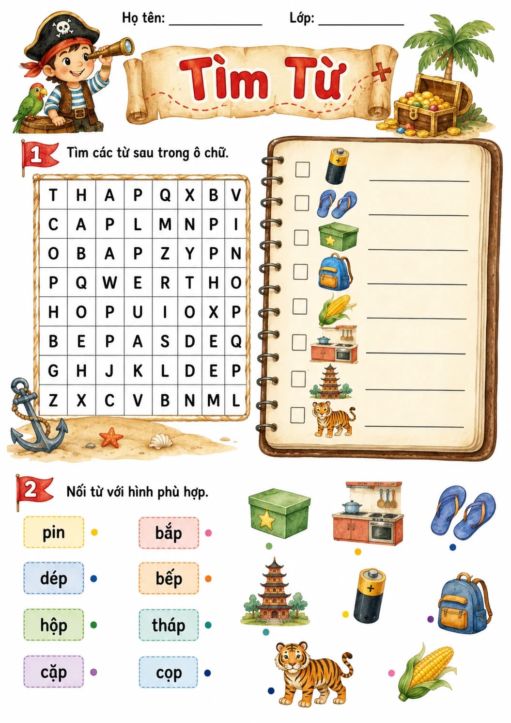 Vietnamese Letter P Phonics Worksheets Pack