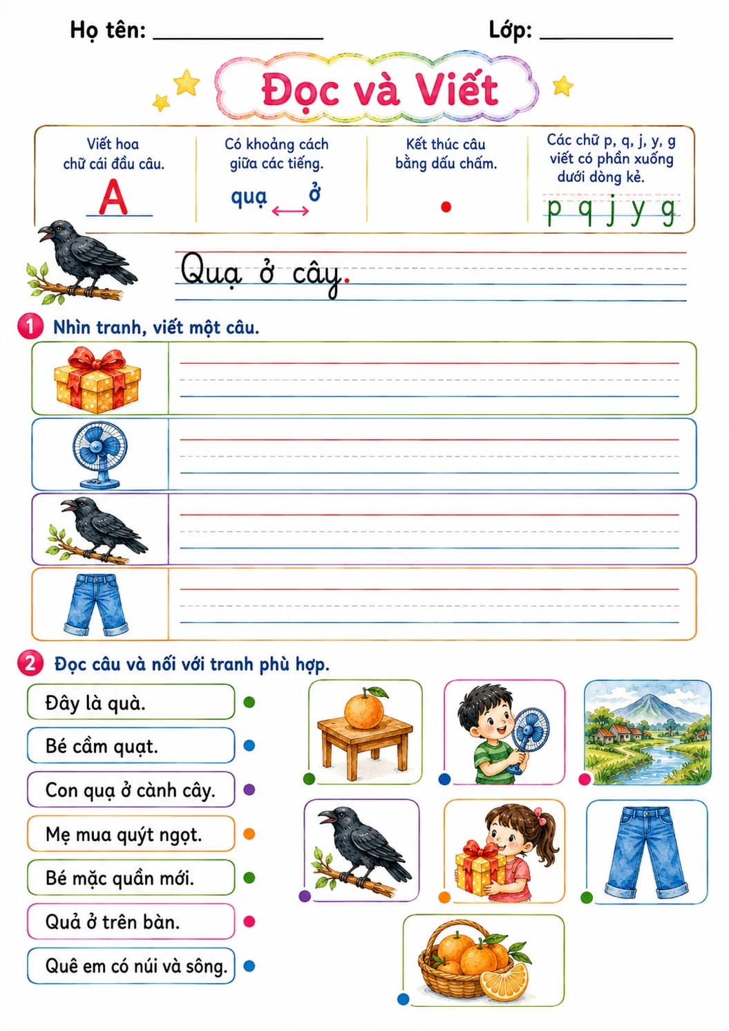 Vietnamese Letter Q Phonics Worksheets Pack page 10 printable worksheet preview