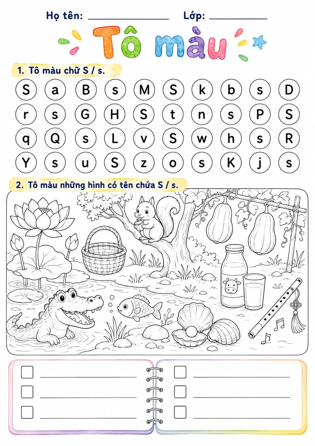 Vietnamese Letter S Phonics Worksheets Pack page 9 printable worksheet preview