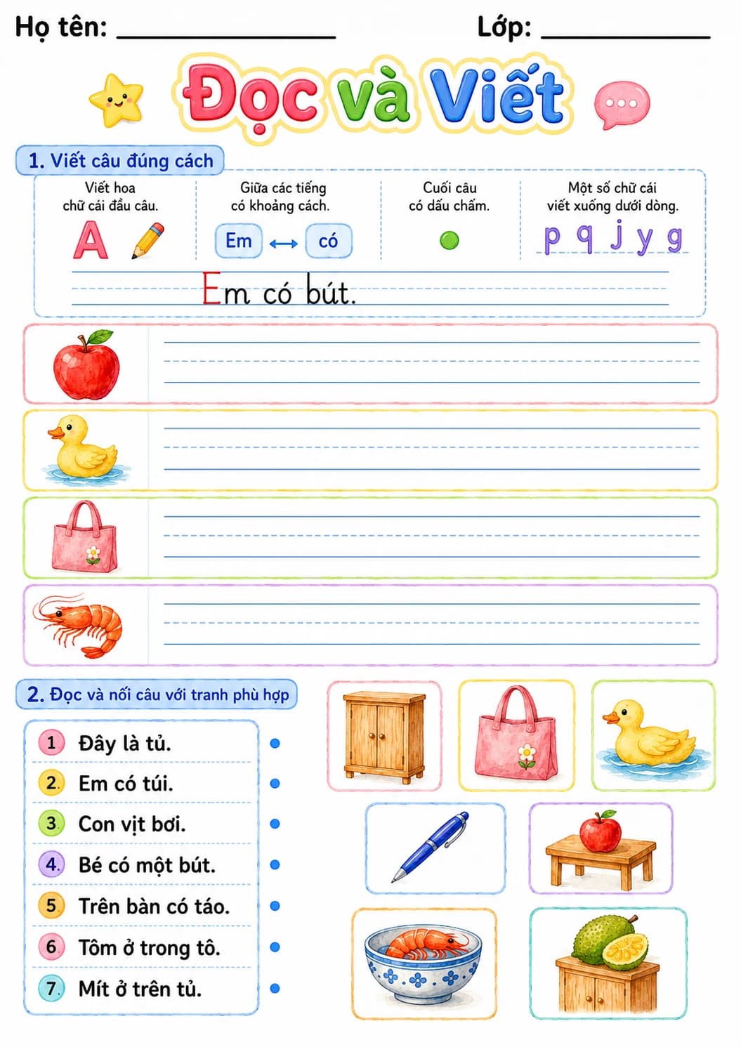Vietnamese Letter T Phonics Worksheets Pack page 4 printable worksheet preview