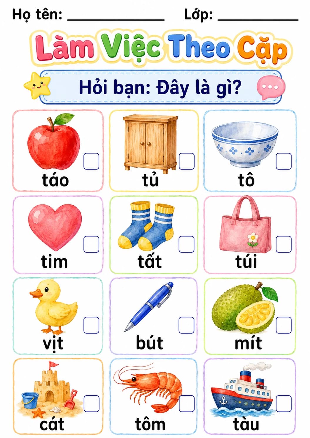 Vietnamese Letter T Phonics Worksheets Pack page 5 printable worksheet preview