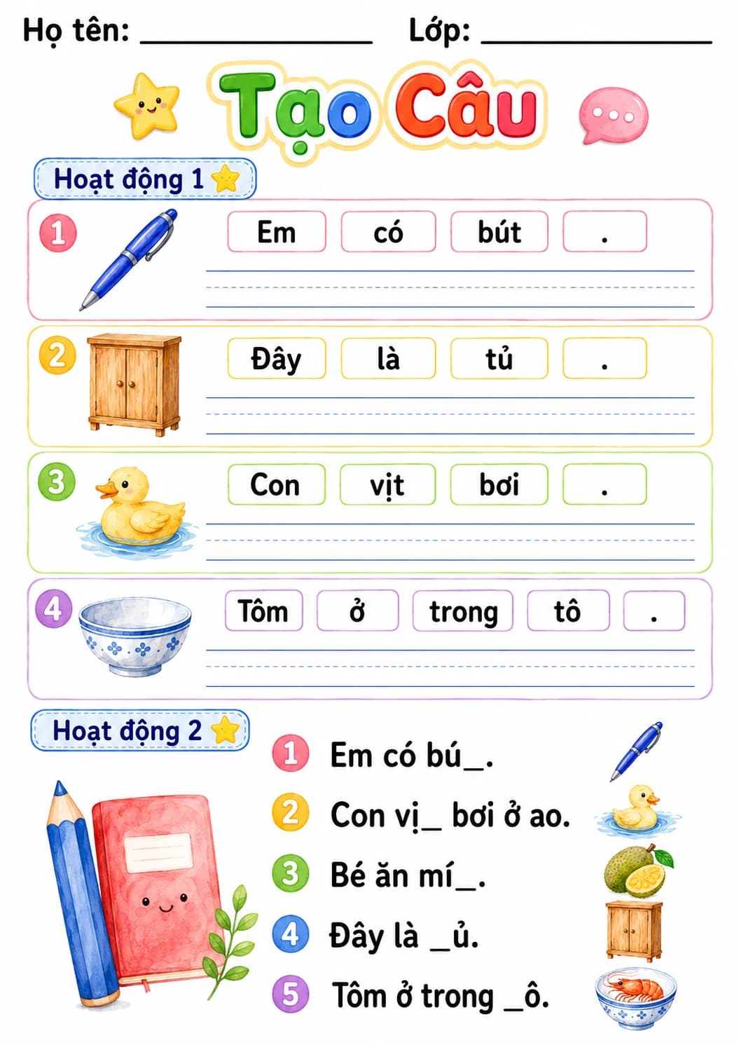 Vietnamese Letter T Phonics Worksheets Pack page 6 printable worksheet preview