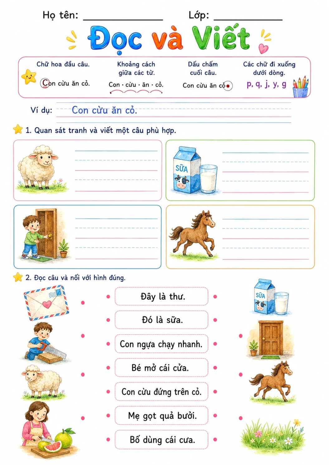 Vietnamese Letter U Horn Phonics Worksheets Pack page 6 printable worksheet preview