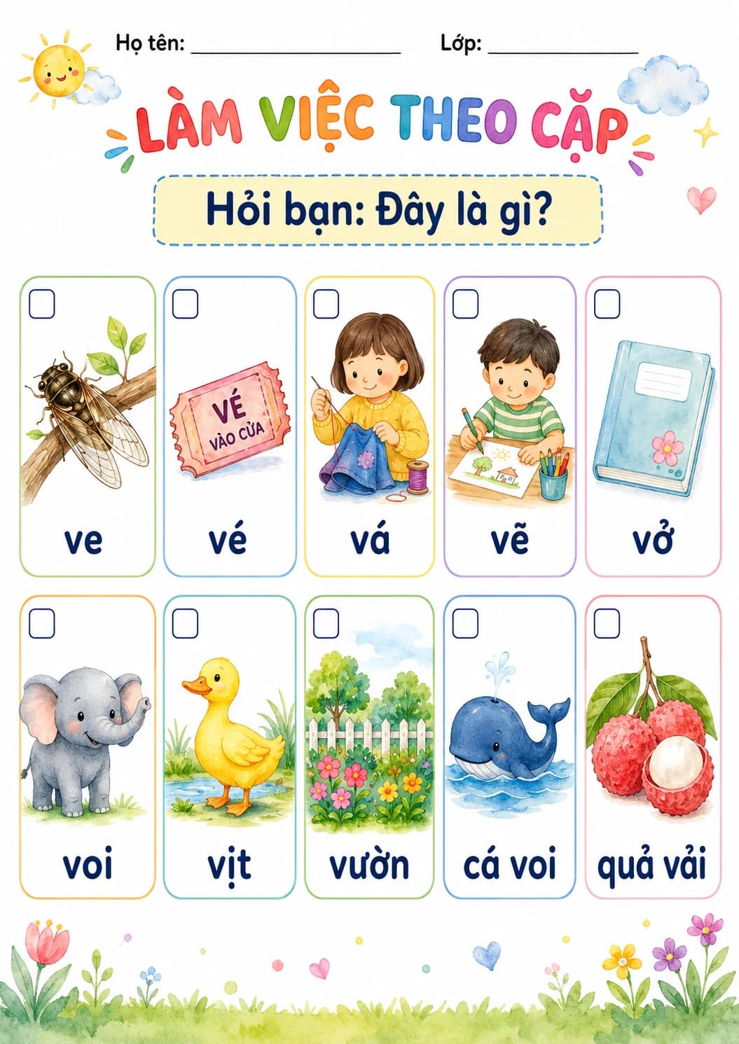 Vietnamese Letter V Phonics Worksheets Pack page 5 printable worksheet preview
