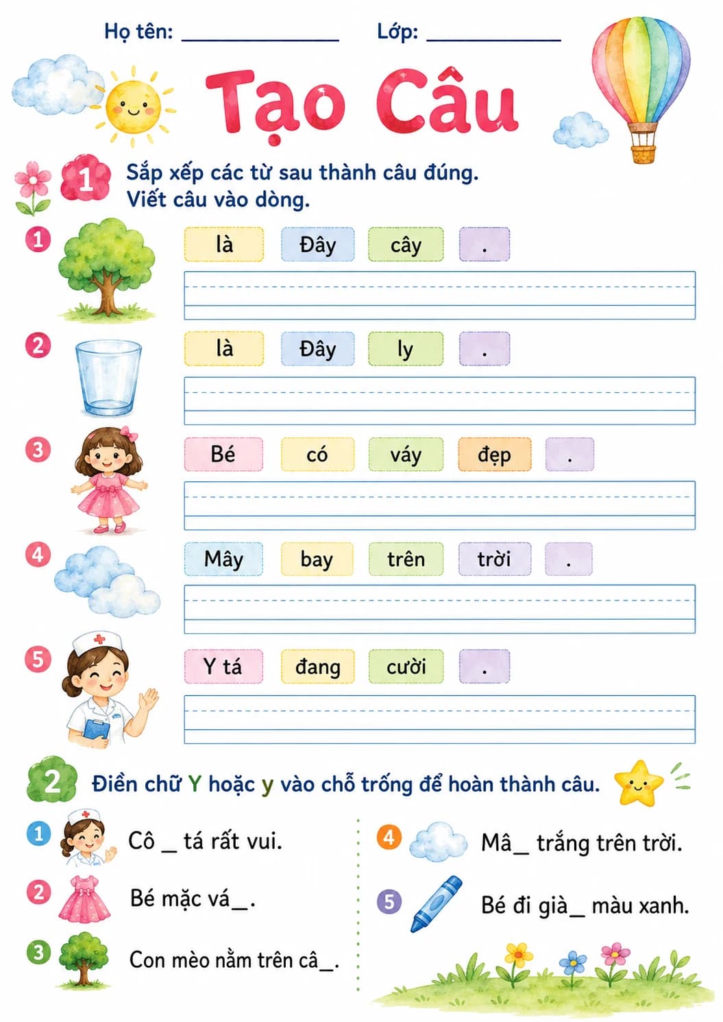 Vietnamese Letter Y Phonics Worksheets Pack page 9 printable worksheet preview