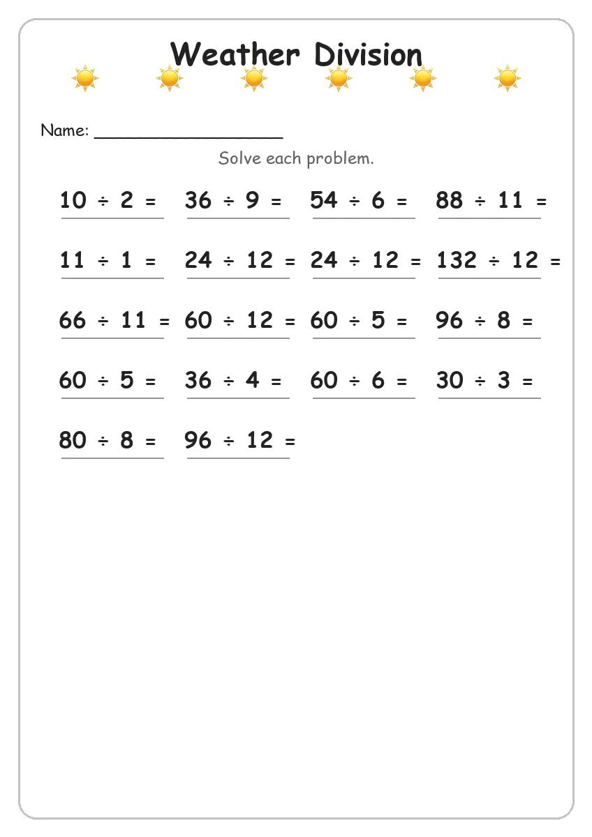 Weather Division (Grade 4)