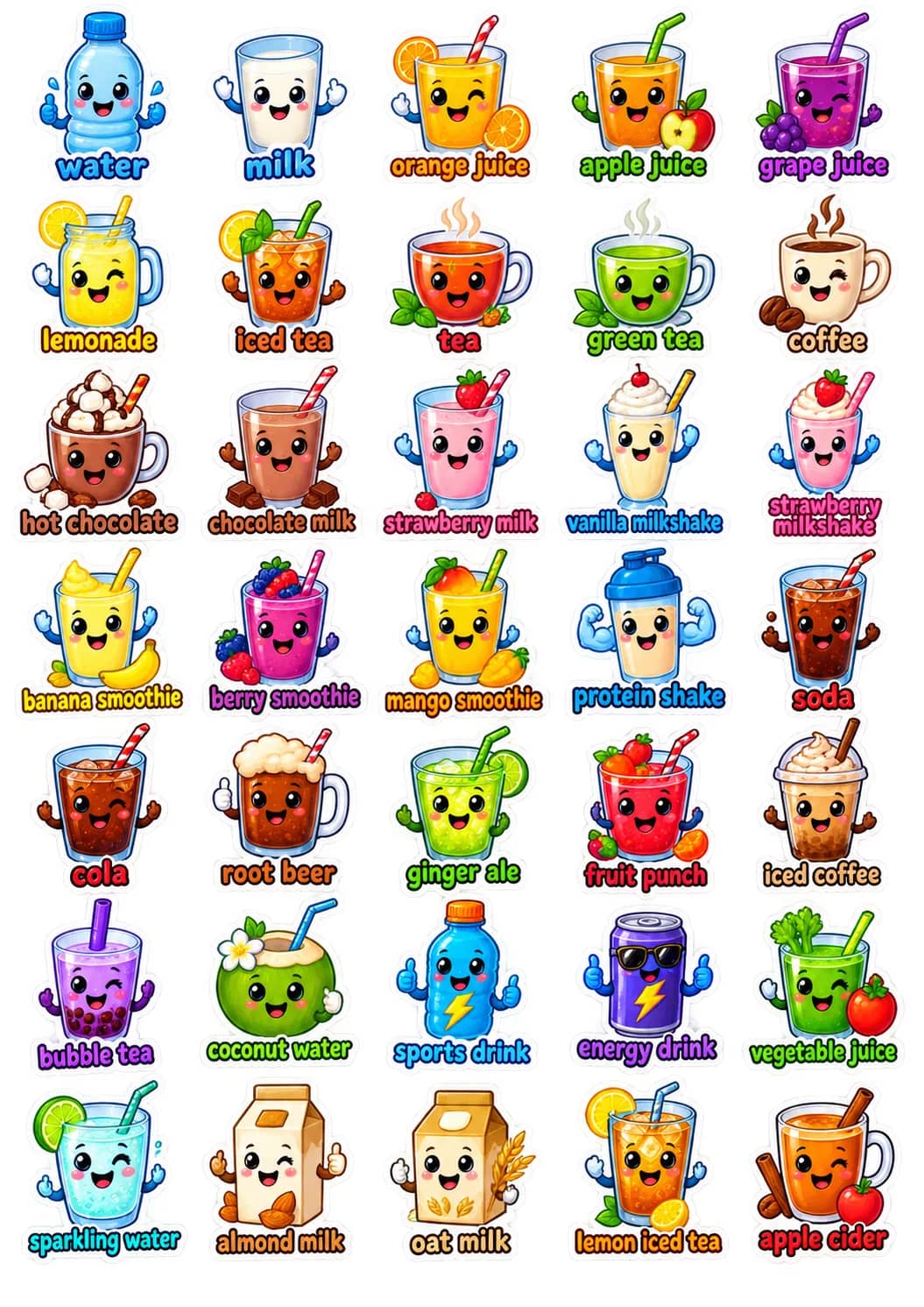 Core Picture Vocabulary Sticker Pack 02 printable vocabulary stickers preview