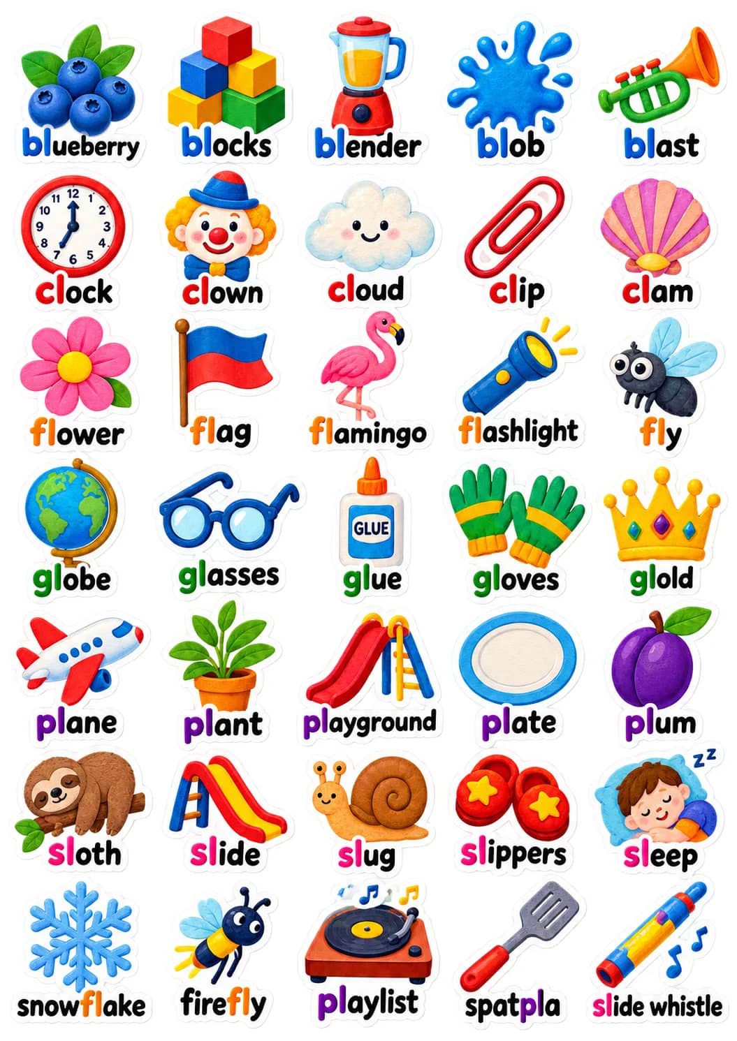 Core Picture Vocabulary Sticker Pack 03 printable vocabulary stickers preview