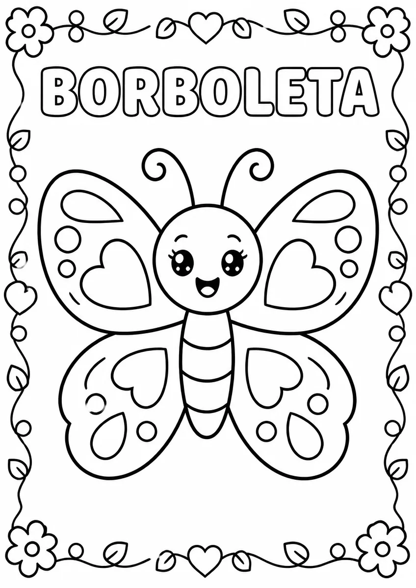Desenho de Borboleta para Colorir