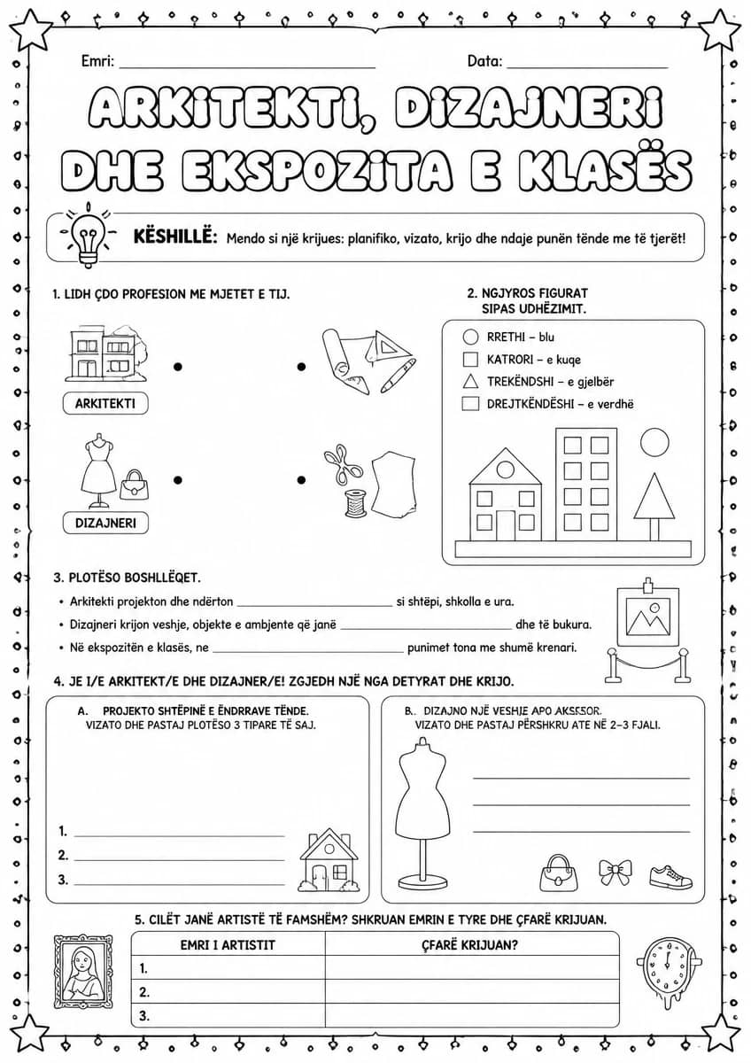 Arkitekti, dizajneri dhe ekspozita e klasës