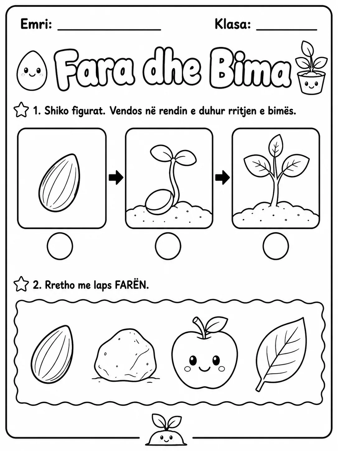 Bimët - Pako fletësh pune faqja 5 - pamje e fletës së punës