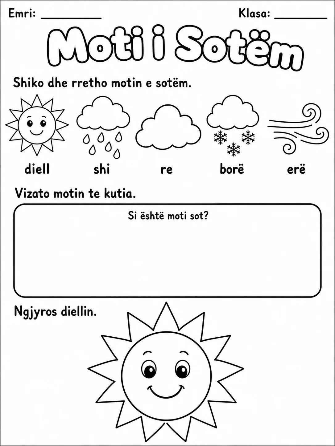 Moti me figura - Pako fletësh pune faqja 4 - pamje e fletës së punës