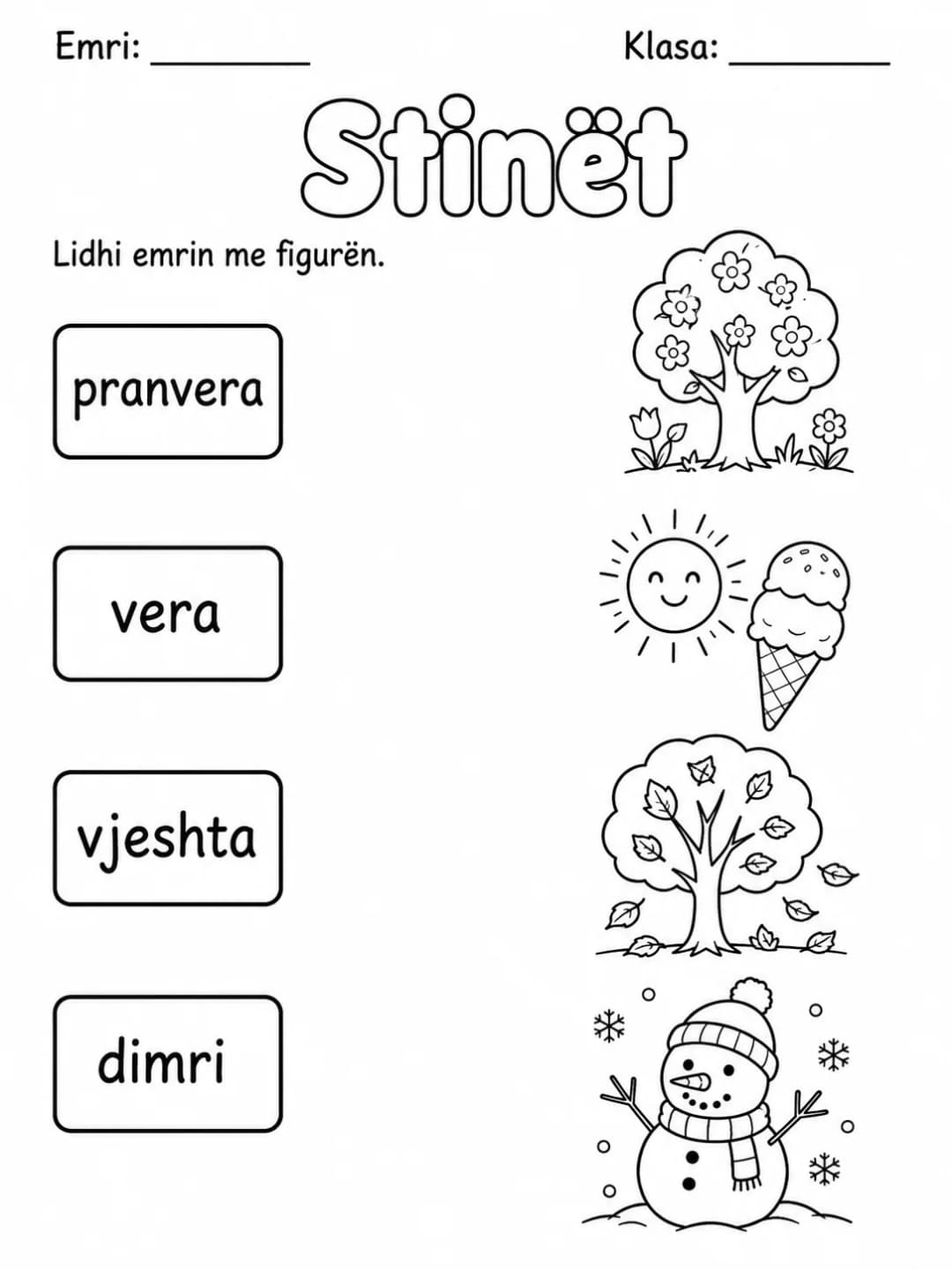 Stinët - Pako fletësh pune faqja 2 - pamje e fletës së punës