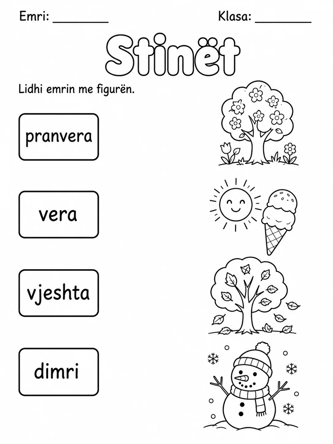Stinët - Pako fletësh pune faqja 2 - pamje e fletës së punës