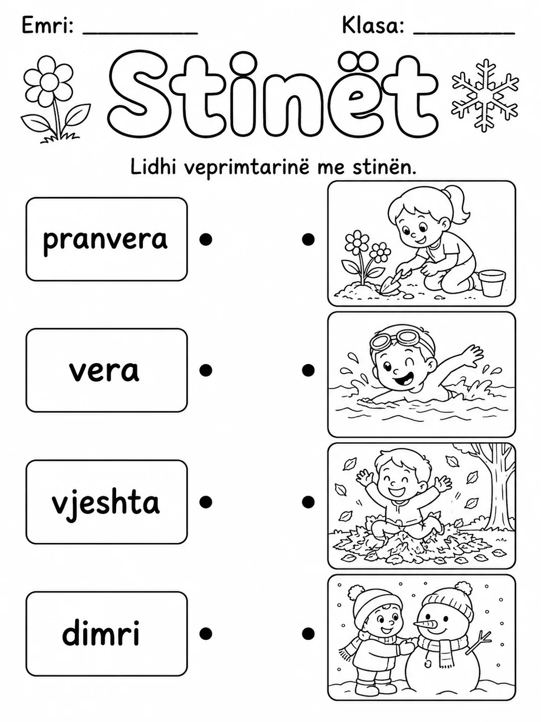 Stinët - Pako fletësh pune faqja 6 - pamje e fletës së punës