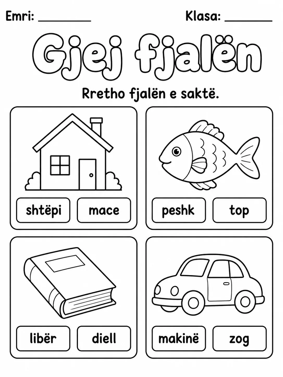 Fjalë dhe figura - Pako fletësh pune faqja 3 - pamje e fletës së punës