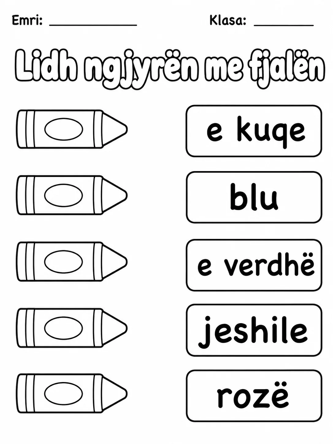 Ngjyrat - Pako fletësh pune faqja 3 - pamje e fletës së punës