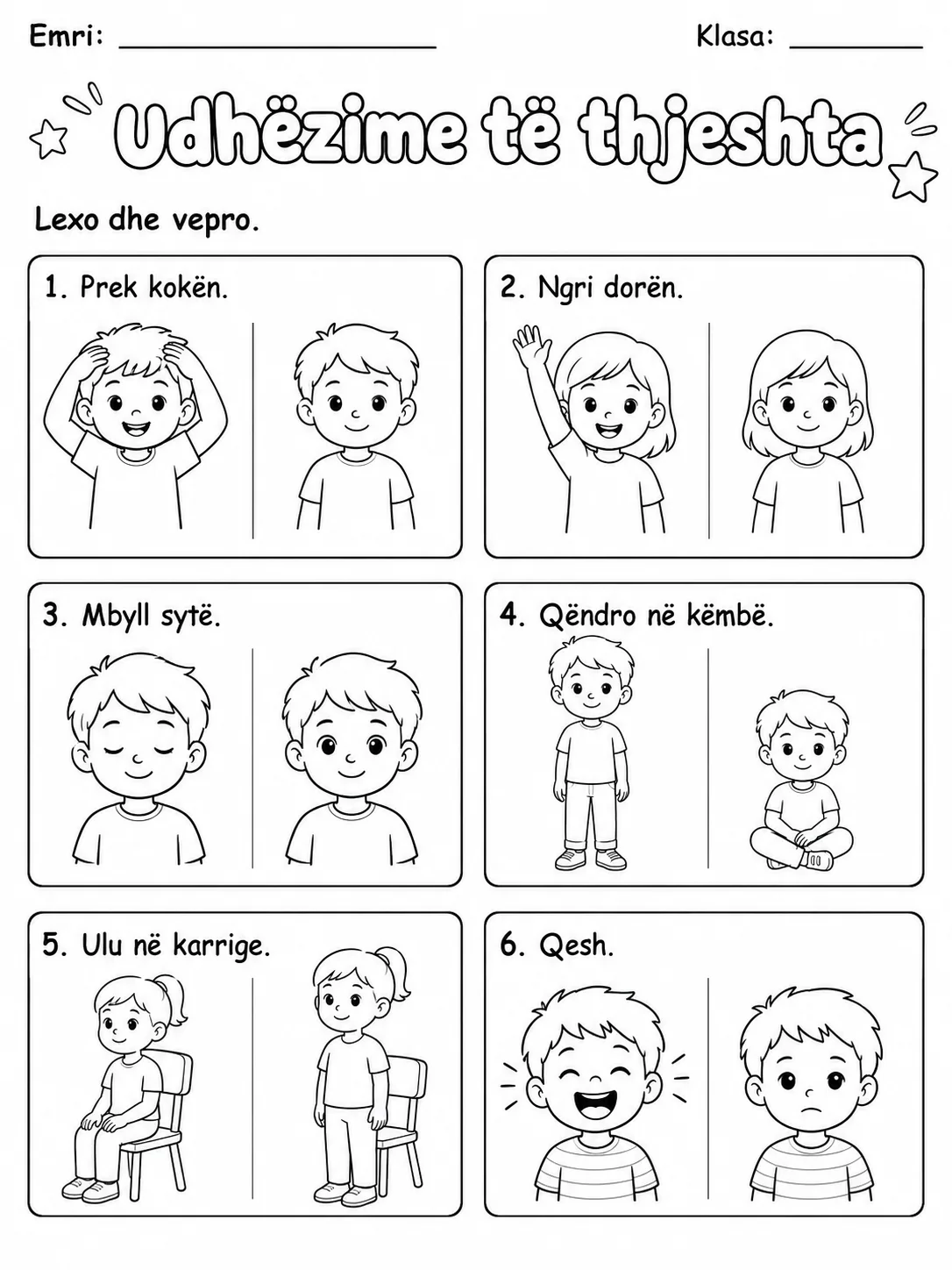 Udhëzime të thjeshta - Pako fletësh pune faqja 8 - pamje e fletës së punës