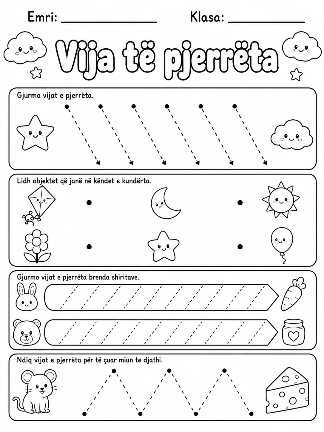 Vija lart-poshtë - Pako fletësh pune faqja 3 - pamje e fletës së punës