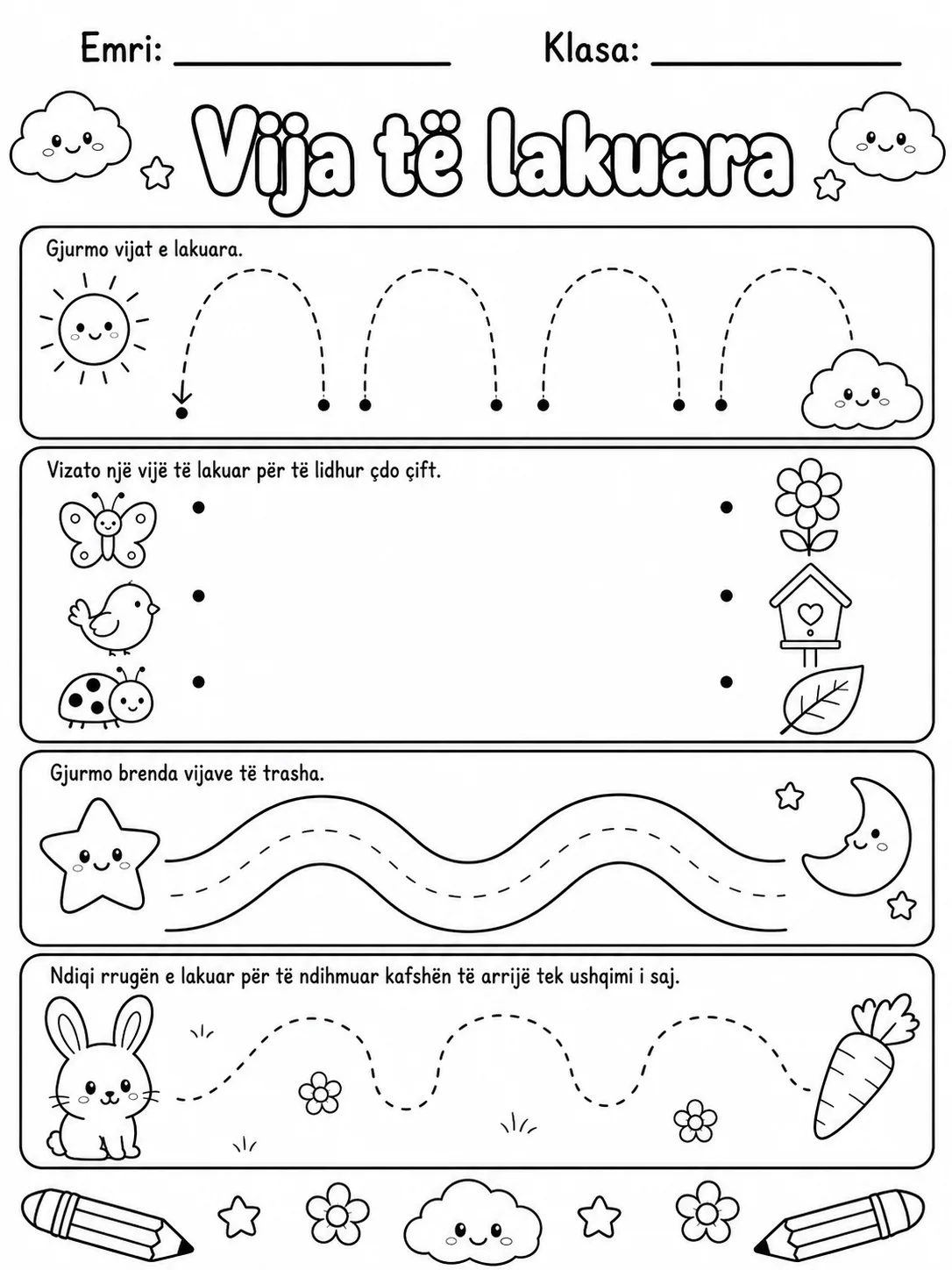 Vija lart-poshtë - Pako fletësh pune faqja 4 - pamje e fletës së punës