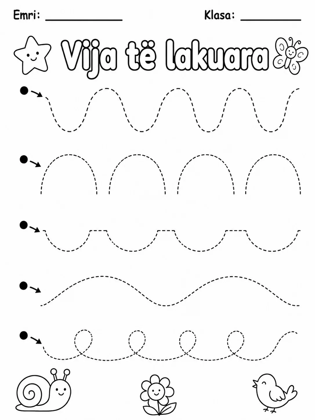 Vija të drejta - Pako fletësh pune faqja 3 - pamje e fletës së punës