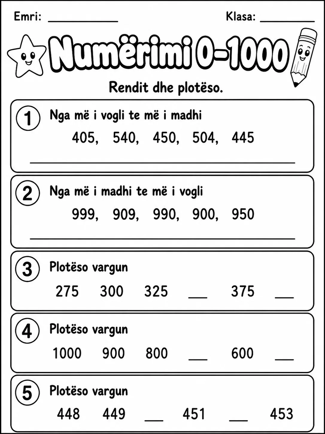 Lidhja numër-sasi - Pako fletësh pune faqja 10 - pamje e fletës së punës