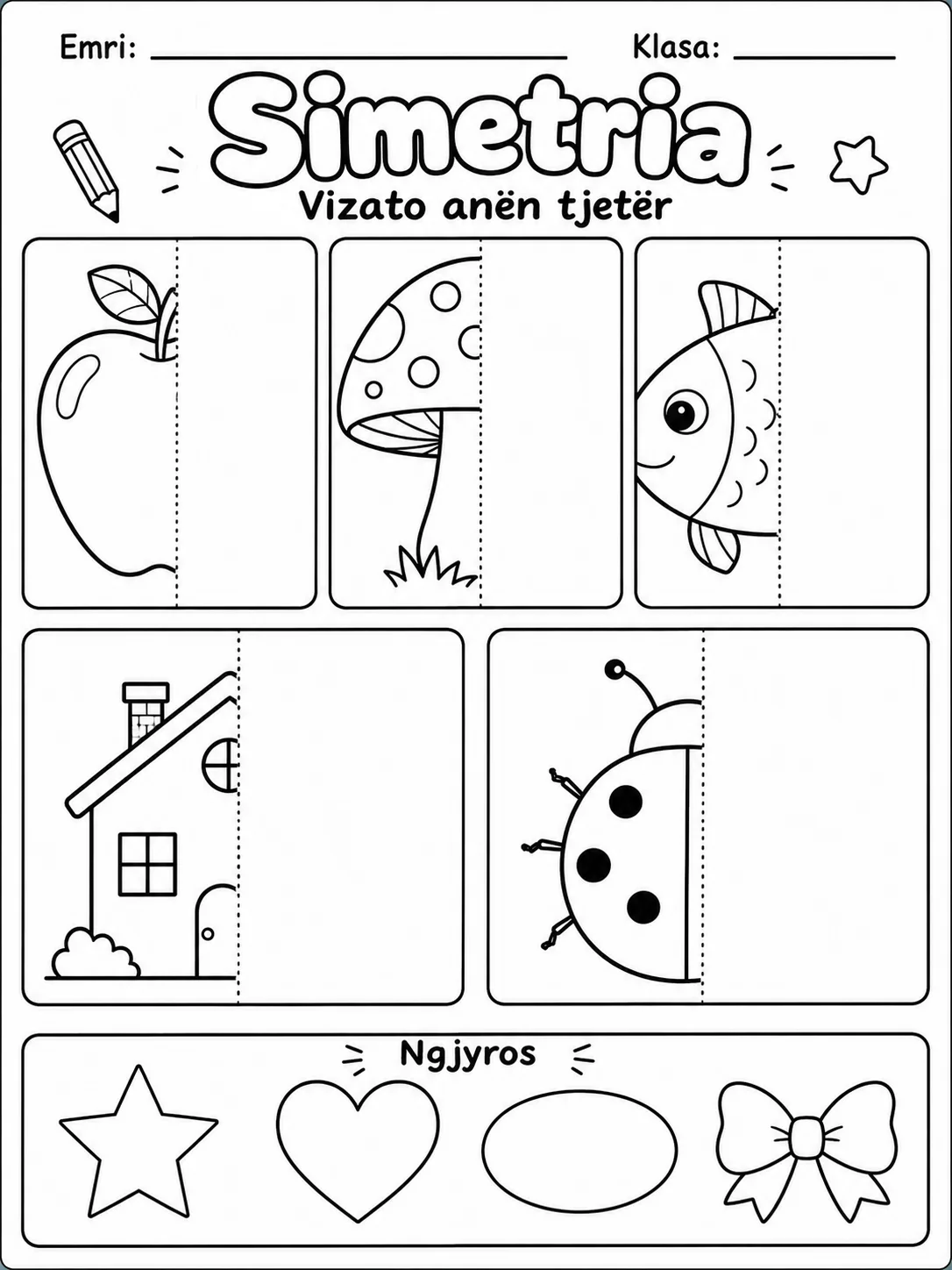 Ngjyrose të dy anët njësoj. - Pako fletësh pune faqja 2 - pamje e fletës së punës
