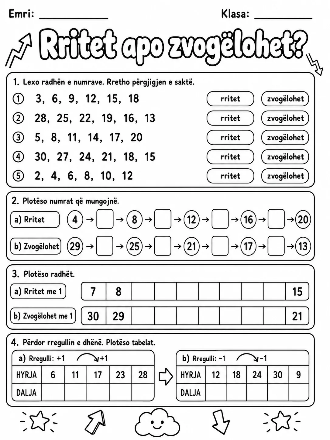 Numrat që mungojnë - Pako fletësh pune - Grupi 2 faqja 4 - pamje e fletës së punës