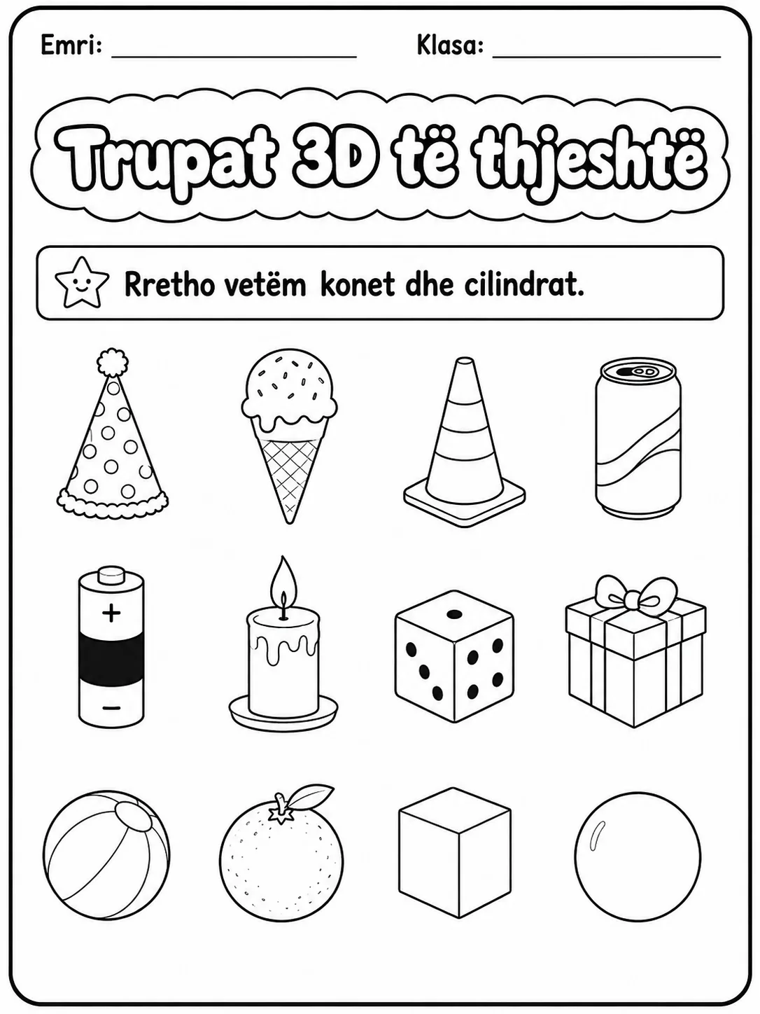 Trupat 3D - Pako fletësh pune faqja 9 - pamje e fletës së punës