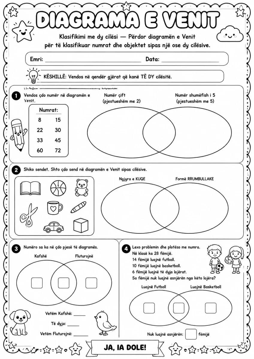 Diagrama e Venit — klasifikimi me dy cilësi