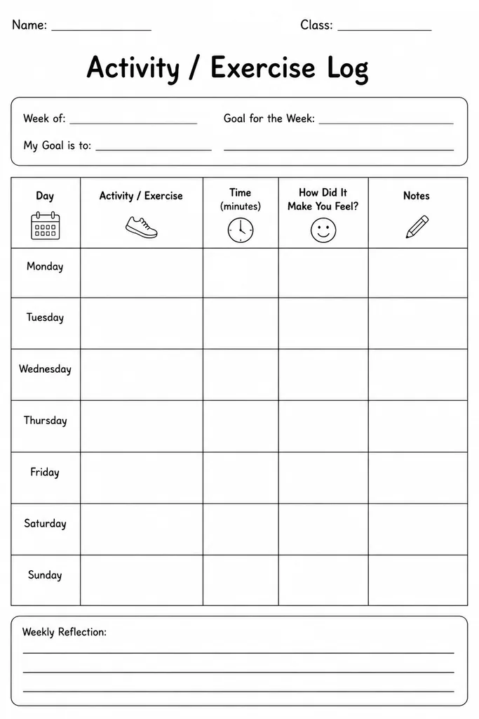 Activity / Exercise Log