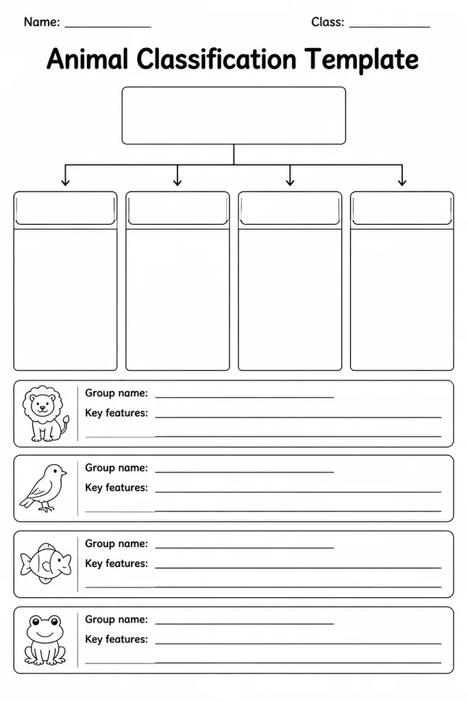 Animal Classification Template