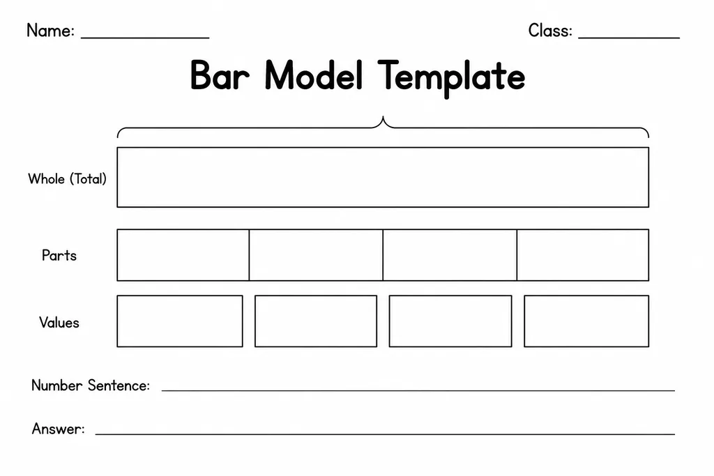 Bar Model Template