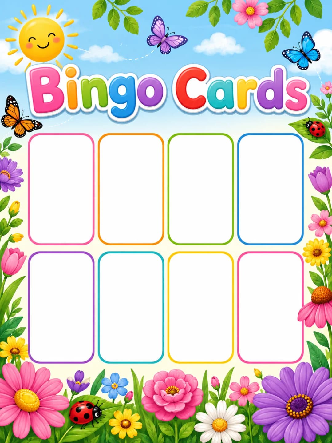 Bingo Cards Set 2 page 5 printable template preview