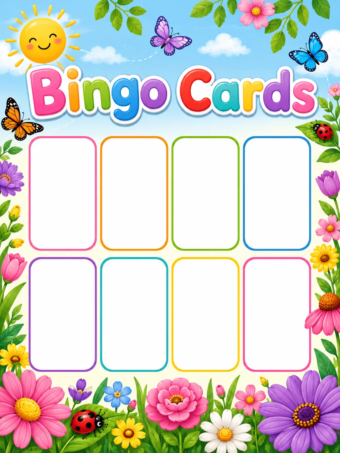 Bingo Cards Set 2 page 5 printable template preview