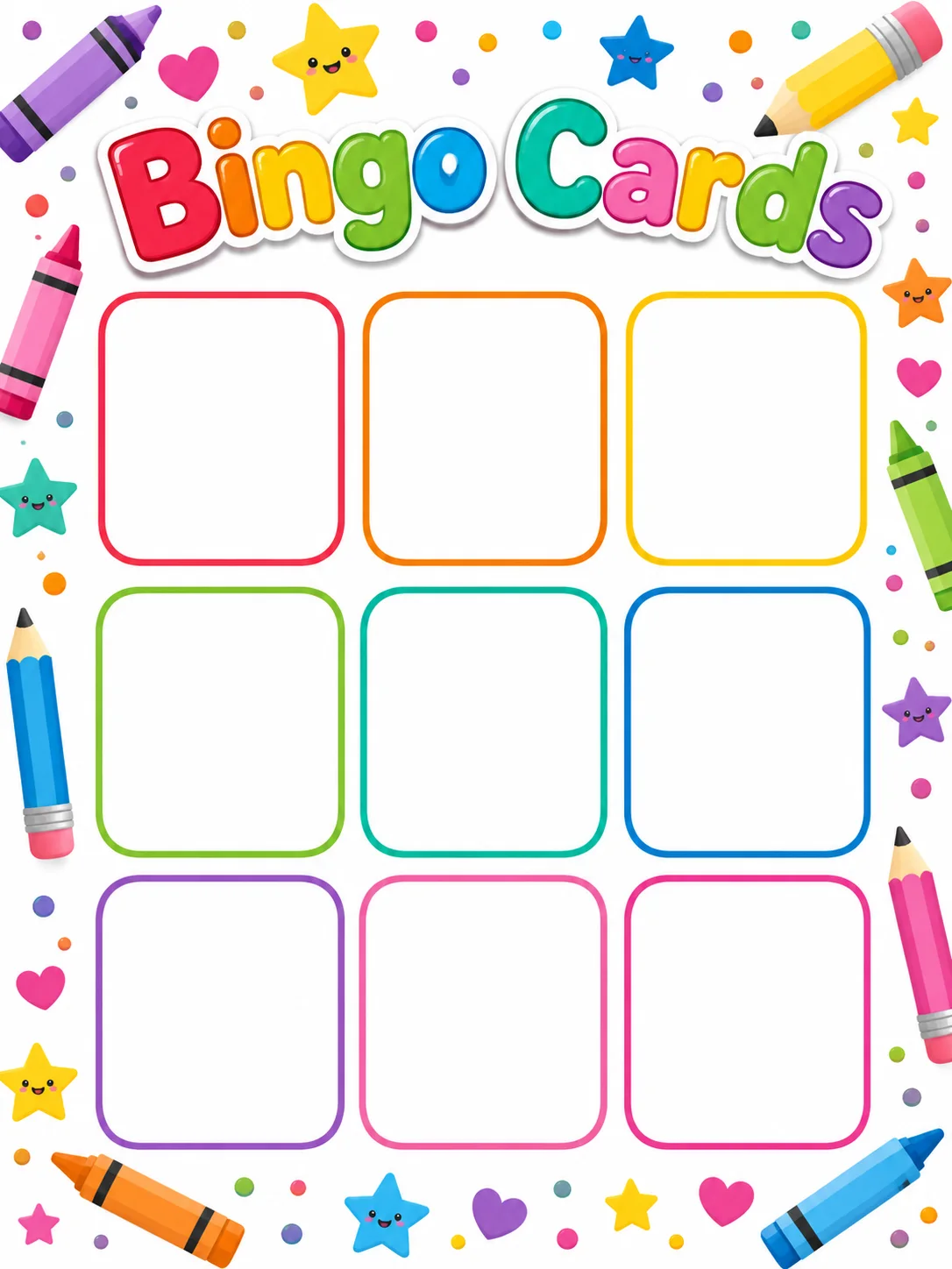 Bingo Cards Set 2 page 6 printable template preview