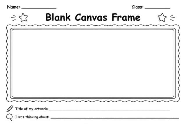 Blank Canvas Frame
