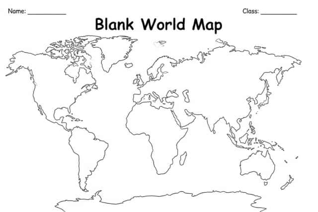 Blank World Map