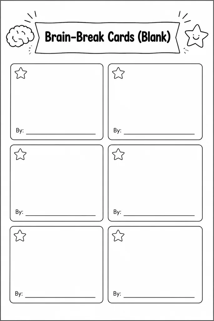Brain-Break Cards (Blank)