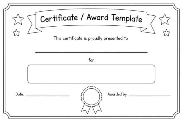 Certificate / Award Template
